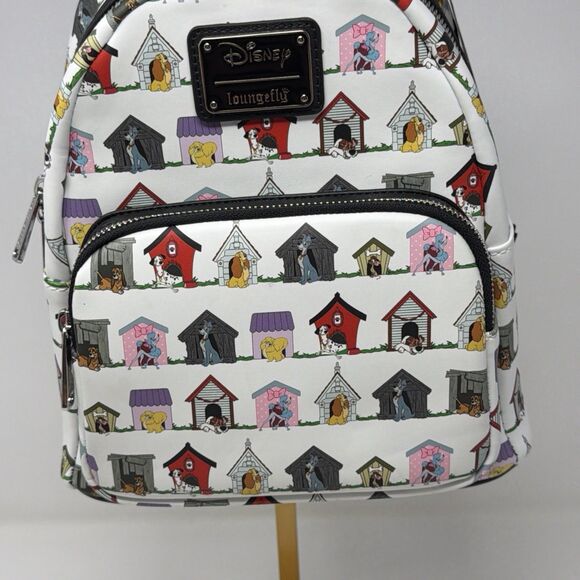 Disney Loungefly Lady & The Tramp Dogs Houses Mini Backpack NWT WDBK1305